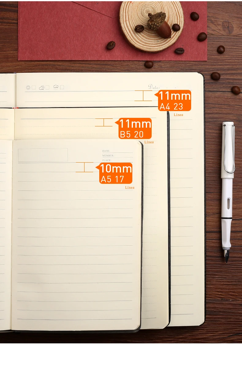 A5/B5/A4 custom organizer embossed logo business weekly planner