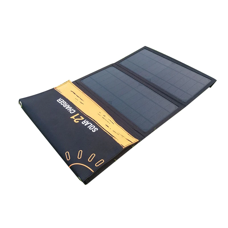 Amazon 21W new composite portable foldable solar charger sunpower camping solar cell panel charging station
