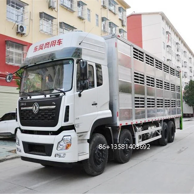 Dongfeng хорошее качество забор грузовой автомобиль для перевозки свиней доставка всех сельскохозяйственных животных и птицы