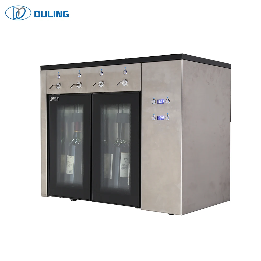 Nitrogen keeping fresh commercial 4 bottle wine dispenser with factory sale price