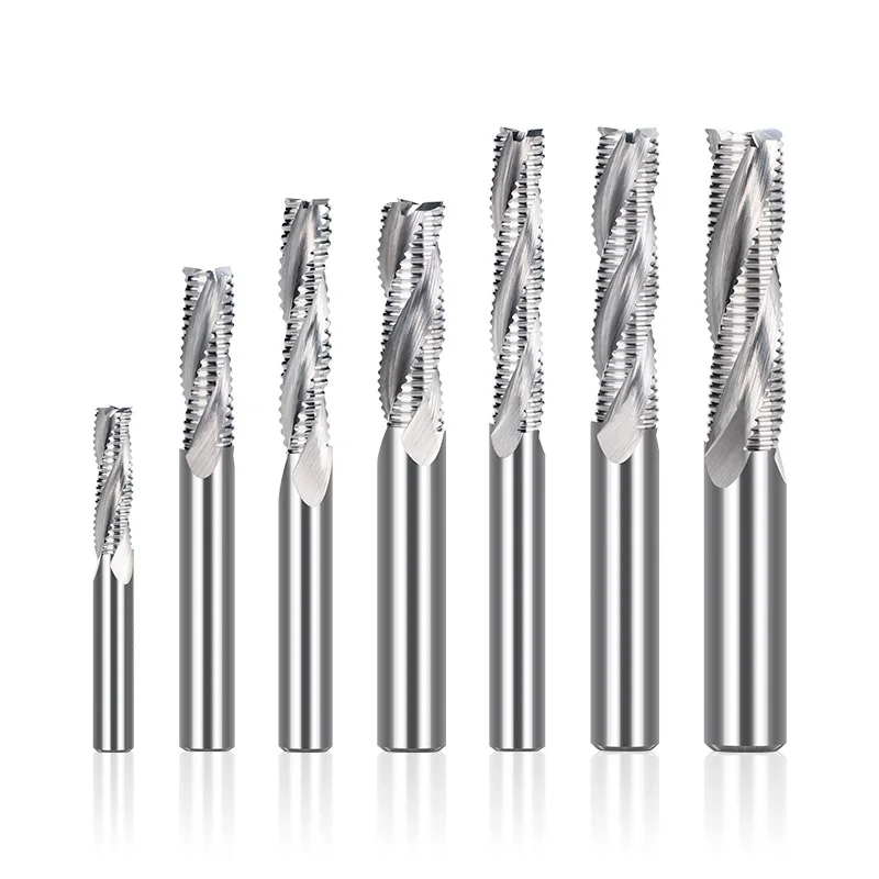 2Flutes Cnc Milling Tools Tungsten Carbide Cutter Up&down Woodworking Compression Router Bit Fresa End Mill Cutting Tools
