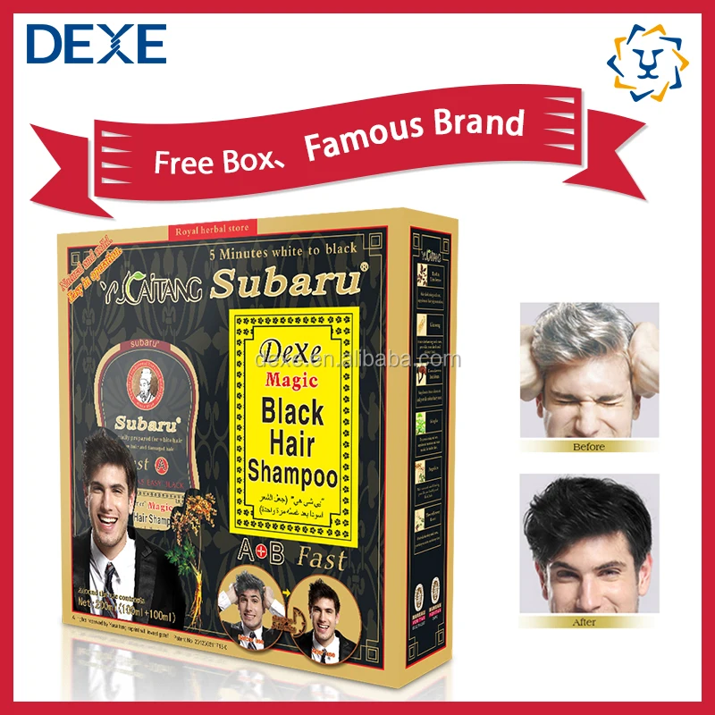 Hot Best dye hair Subaru magic black hair shampoo for full cover gray hair
