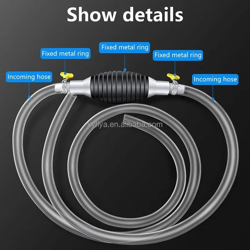 Wholesale Transfer Suction Pump High Flow Gas Siphon Pump for Water Gasoline Oil Petrol Diesel Gasoline Siphon Hose Pump Tube