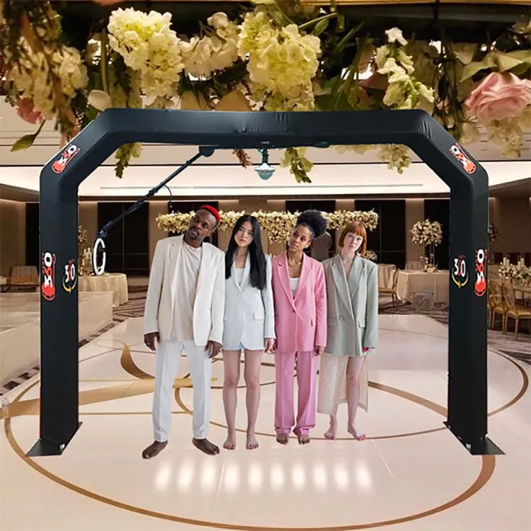 Wholesale Customized 6-People Overhead 360 Photo Booth Wedding Party Sky Top Spinner Cameras Smartphones Product Number Required