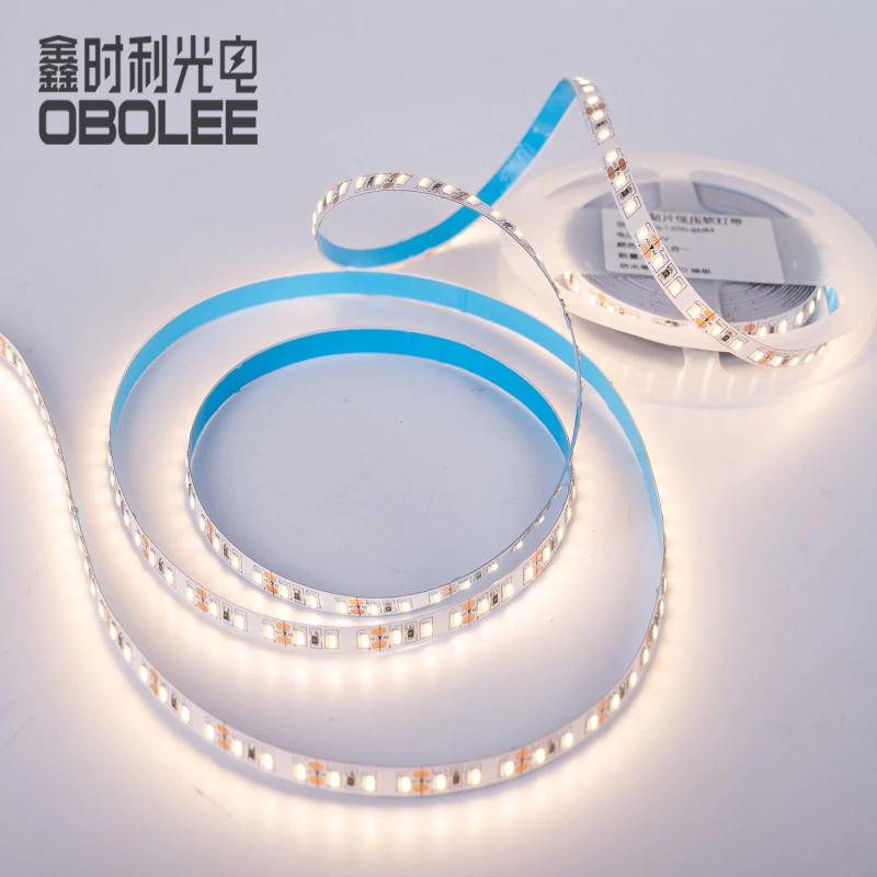 Высокая гибкая светодиодная лента ультра яркость CCT Диммируемый двухцветный SMD 2835 24 В Светодиодная 120 светодиодов/м