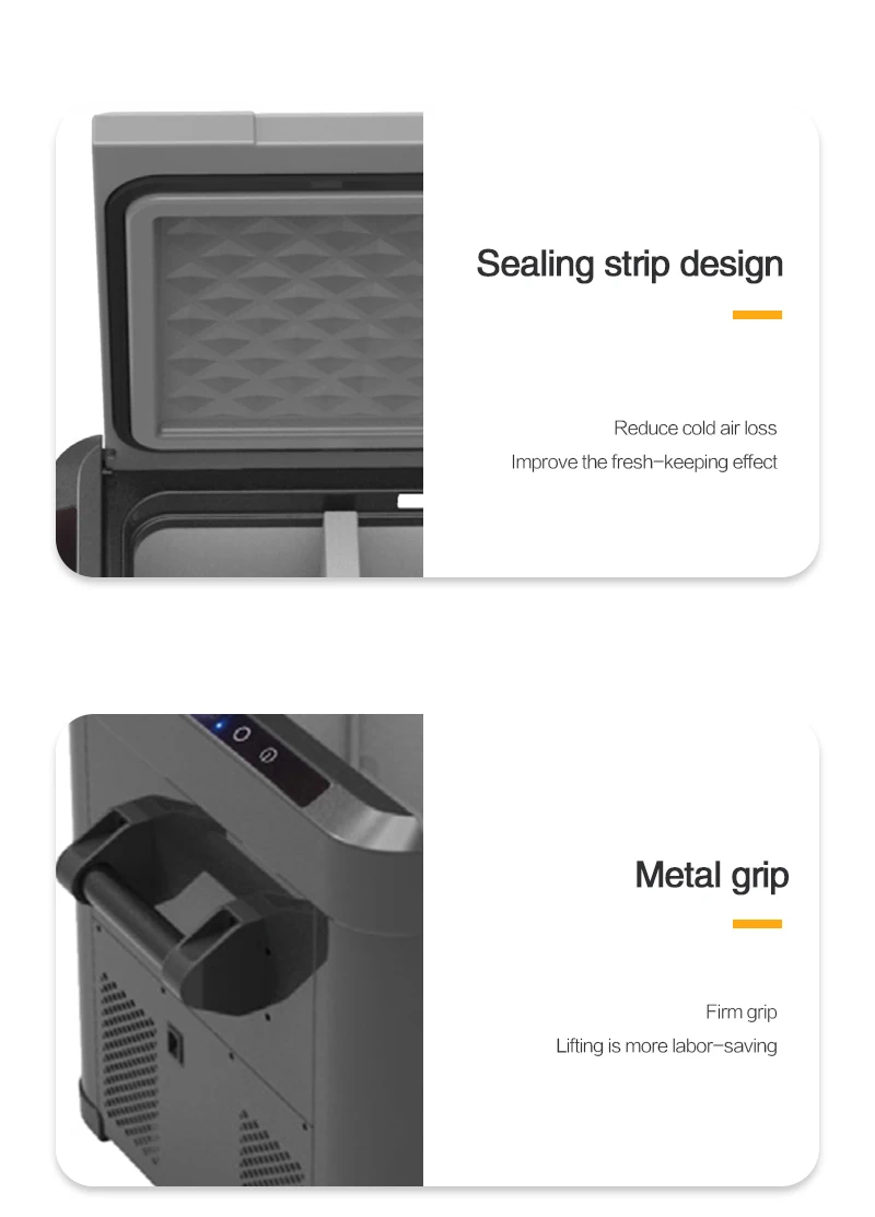 GOUKU 40L Car Cooler Box Cup Freezer Fridge Portable Refrigerator Electric 4L Cooler Warmer Portable Car Fridge For Travel