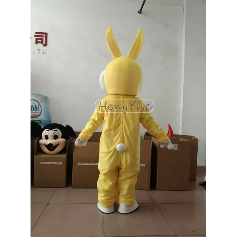 Easter Bunny Mascot Costume Carnival Charming Costumes for Adult Event Activities Cosplay Yellow Red Rabbit Mascot Party Dresses