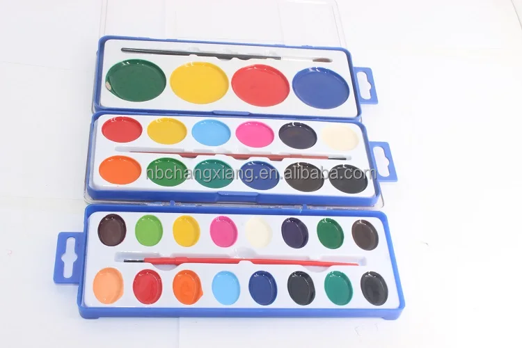 12 aquarelle watercolor paints set half pan semi-dry water colors painting semi-dry water colour watercolour for paper