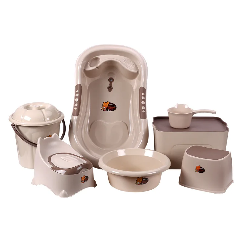 Baby Bath Set Non-Slip Bath Tub Newborn Bathtub Portable Toddler Bath Seat