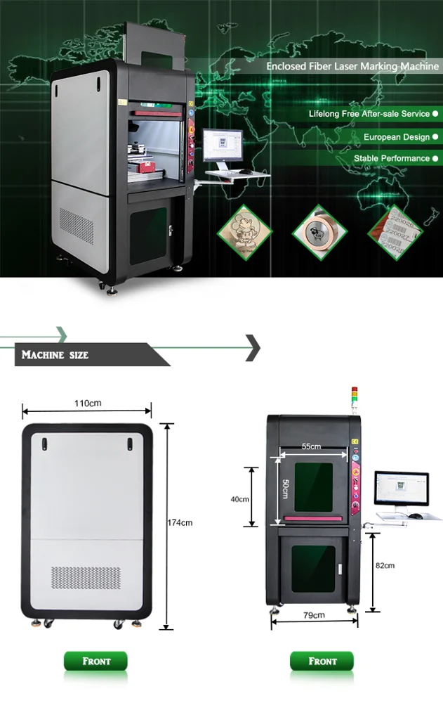 Raycus 50w fiber laser marking machine jewelry fiber laser engraving machine image on pedant keychains with Plate Fixture