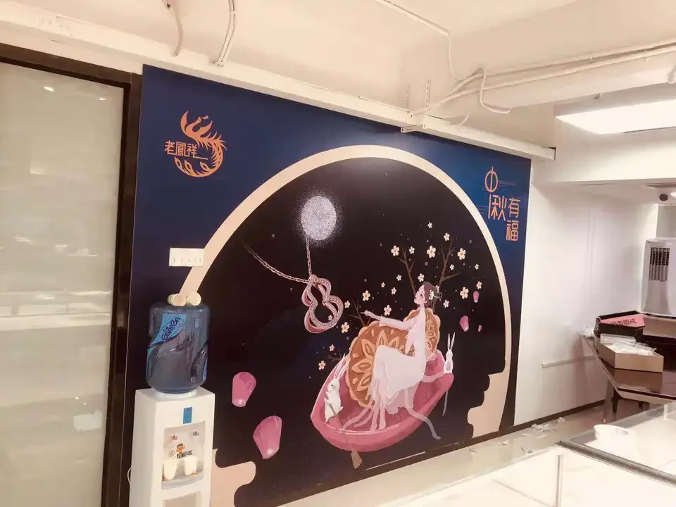 Custom Indoor Vinyl Large Decoration Wall Decal Room Wall Sticker For Decoration And Promotion