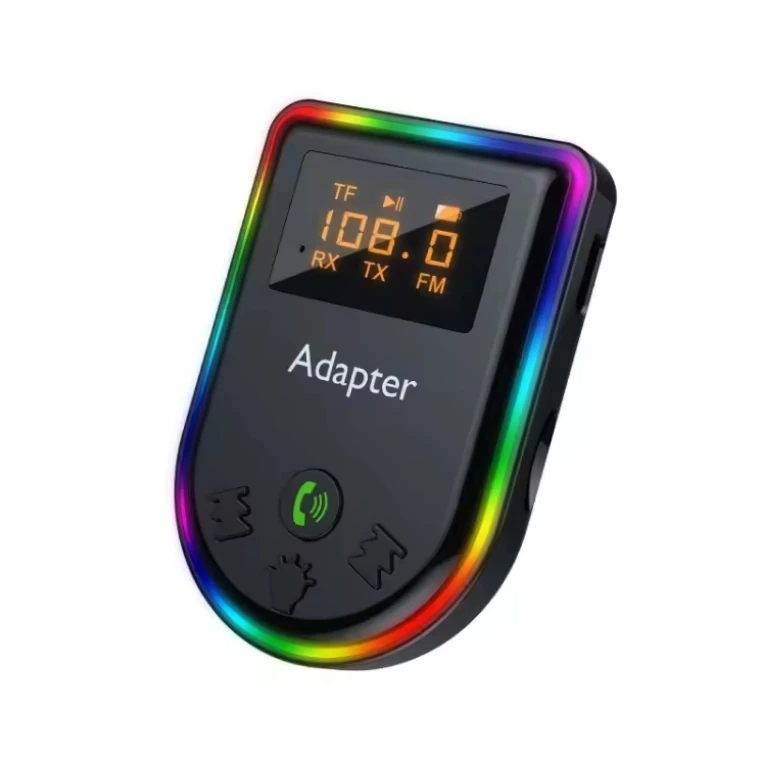 Newest Design Q7 LED Digital Display Car Wireless FM Transmitter Receiver HIFI Music MP3 Player Wireless Audio Adapter