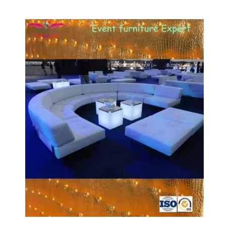 Hot sale white sectional u shape sofa for event/club/party/etc