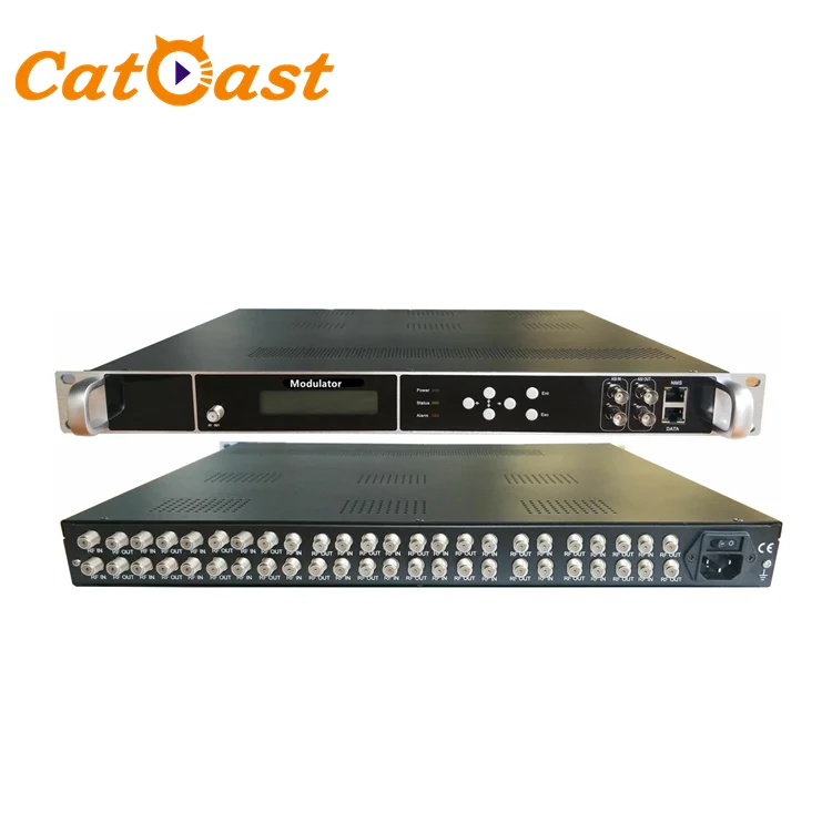 Digital Modulador 12 DVB-S2 FTA Tuner to 4 carrier DVB-T ISDB-T DVB-C QAM RF CATV