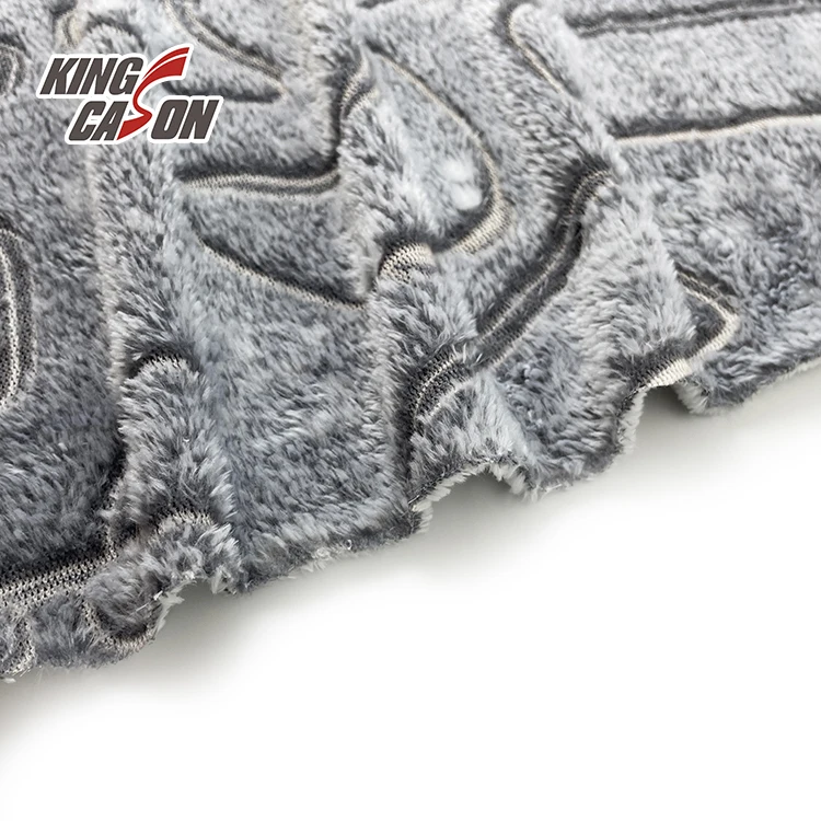 Kingcason Custom Two Side 100% polyester Game machine Pattern Recycled Glow in the dark Fleece Fabrics For South African Market