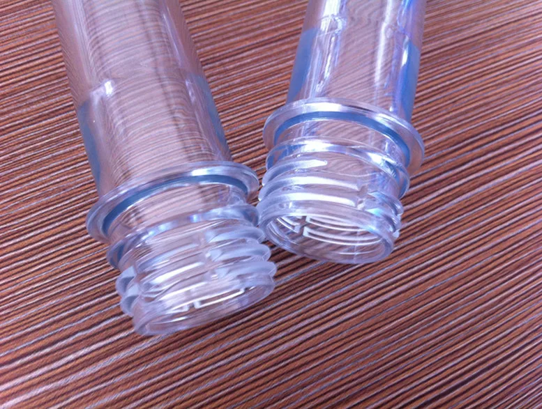 High Quality 28mm 30mm 38mm Plastic Pet Preforms For Blowing Beverage Water Bottles Pet Preforms Manufacturers
