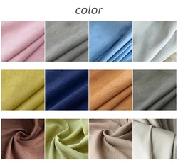 Wholesale pure color  style polyester gauze  linen curtains