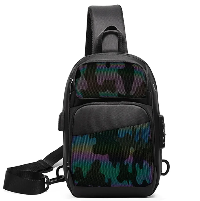 2022 роскошная мужская нагрудная сумка через плечо с защитой от кражи