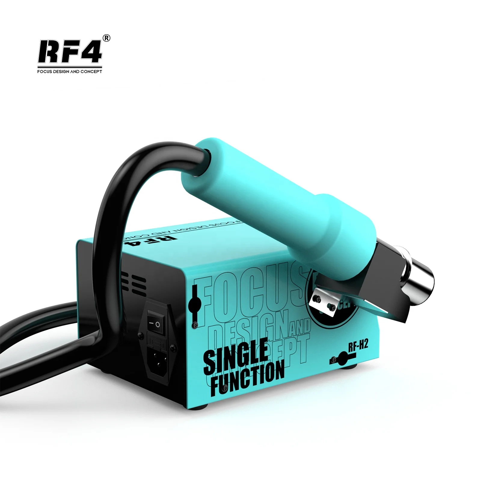 RF4 RF-H2 mobile phone repair soldering machine hot air soldering rework station with digital screen hot air gun