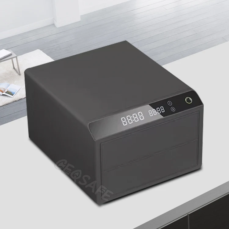 Роскошный Автоматический защитный ящик для ювелирных изделий CEQSAFE с отпечатком пальца