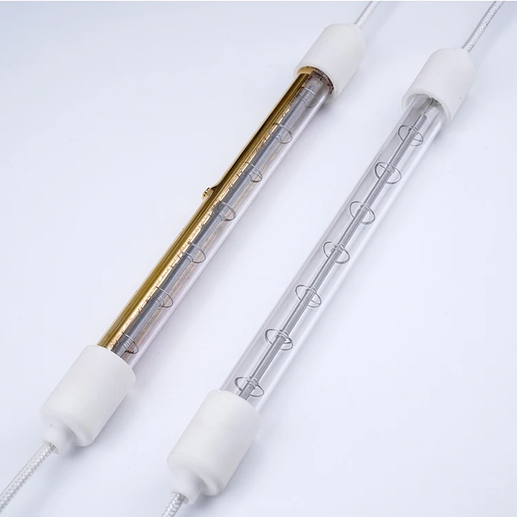 Manufacturer wholesale laminator heating element 1000w halogen infrared quartz heating tube bulb 1500w