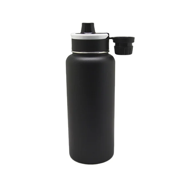 Hot Sale Model 304 Stainless Steel Water Bottle Flask 950ml Thermos with Straw and Lids