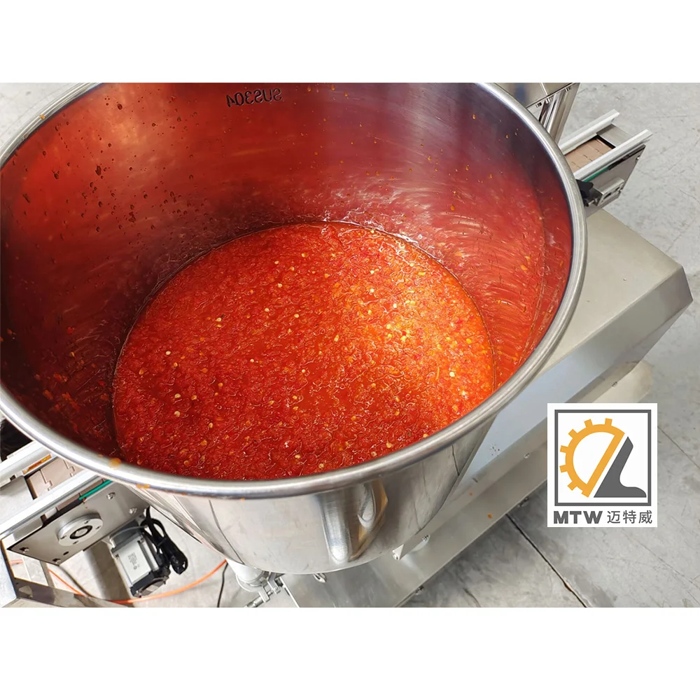 MTW automatic rotor pump cream puree tomato ketchup filling machine