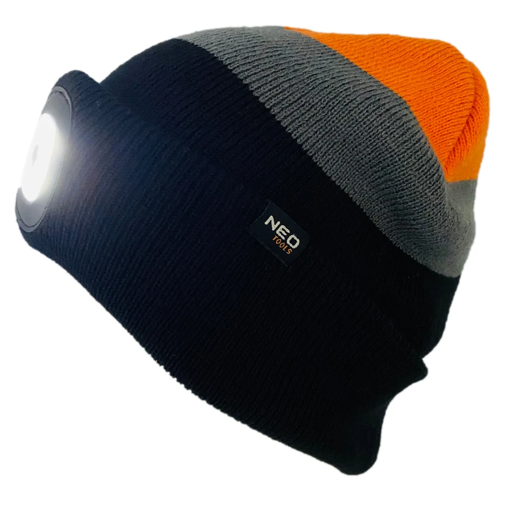 Wholesale unisex outdoor sports fishing camping winter acrylic custom led light beanie hat