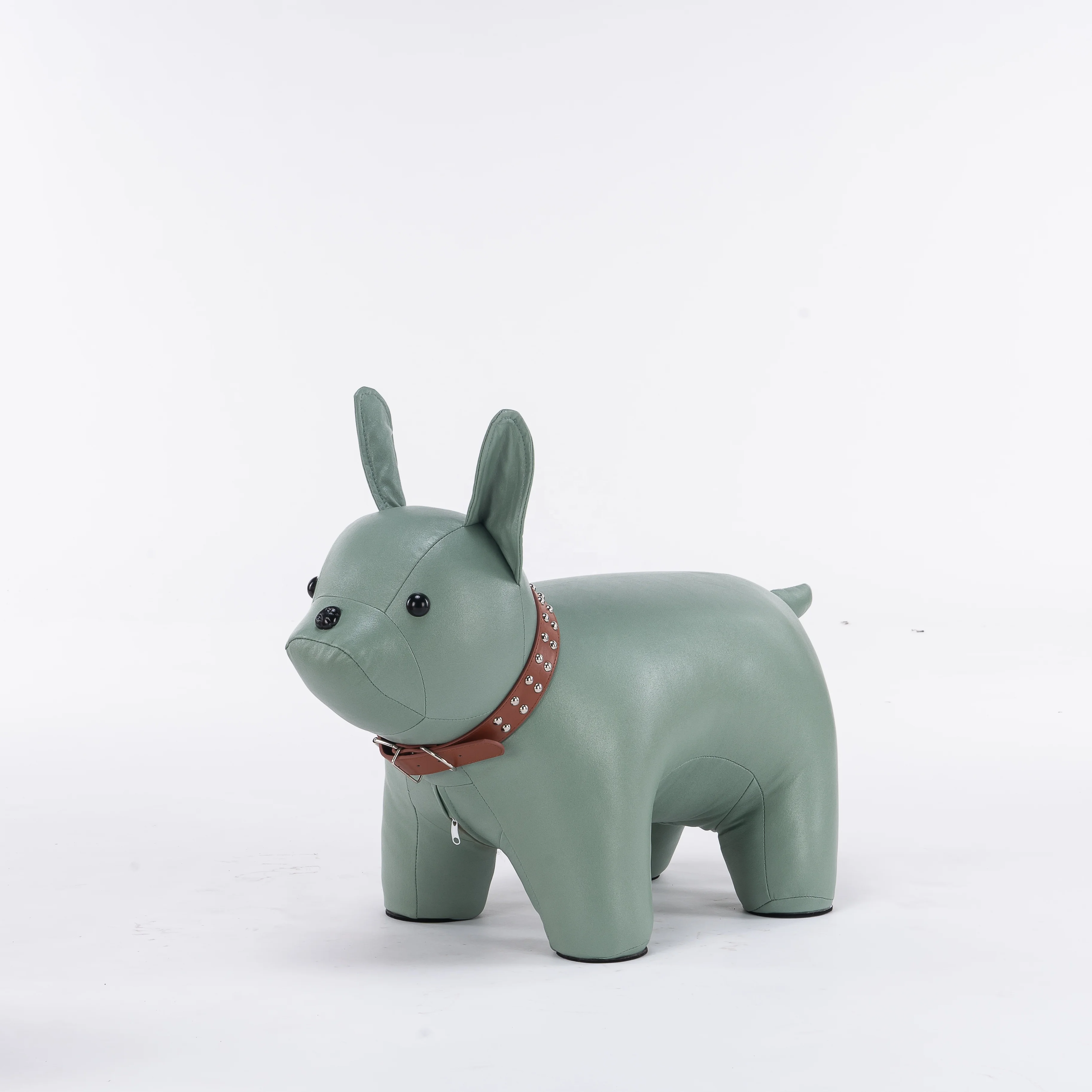 lovely kid hero dog animal wooden stool