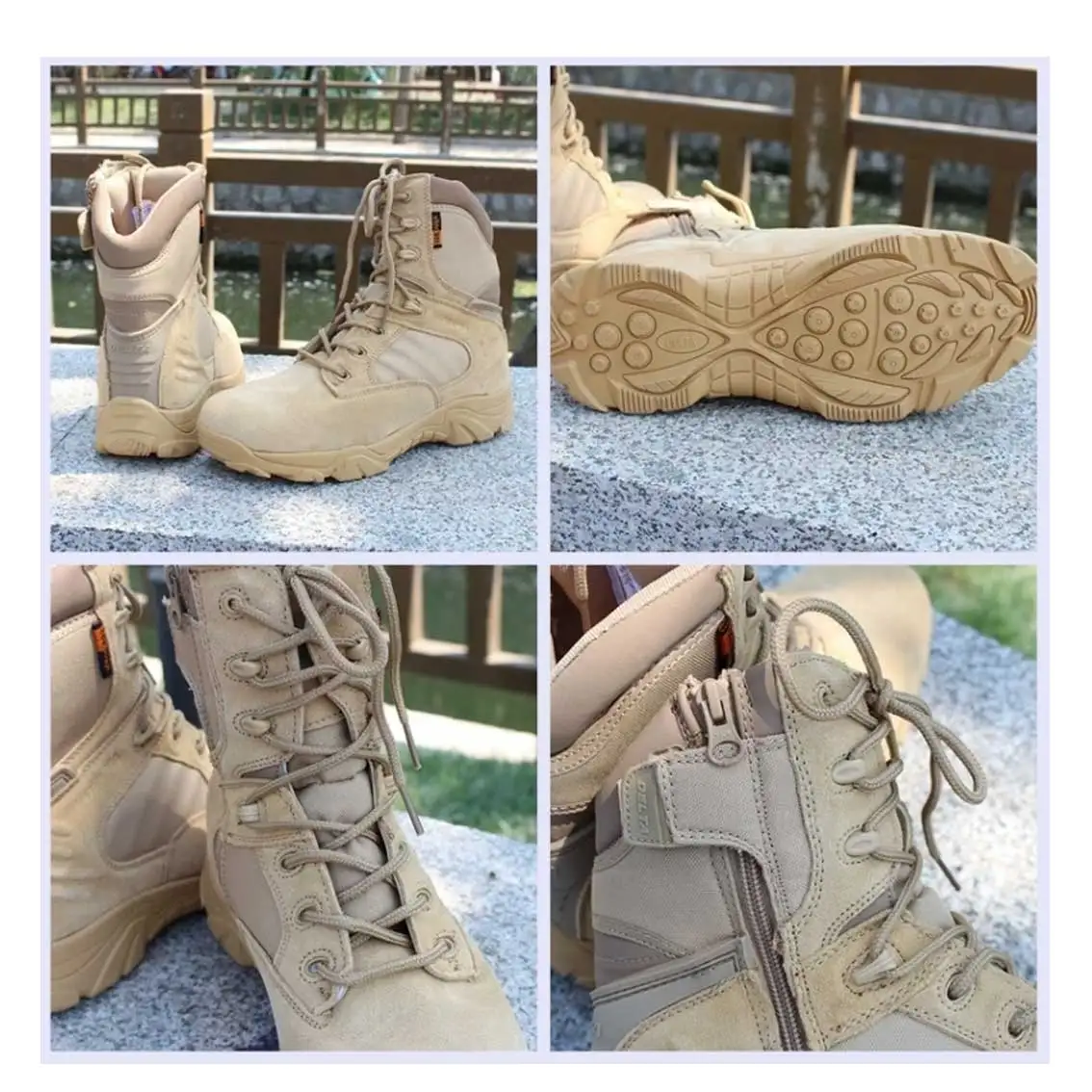 Camouflage Pattern Shoes Special Boots Supply Quality Leather Long Shoes Boots