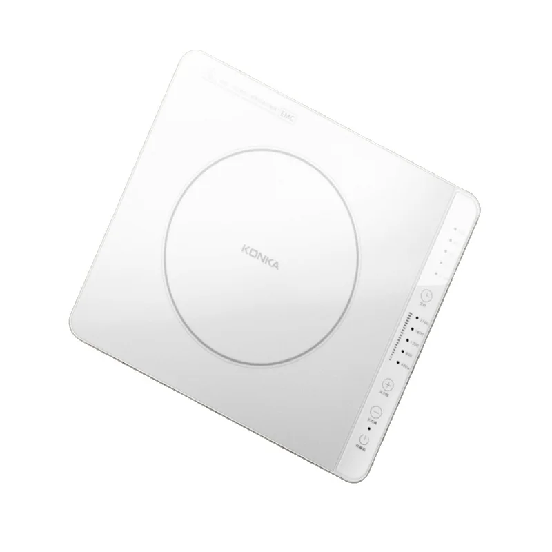 
Household 2100W smart white crystal scraping panel touch button induction induction cooker 