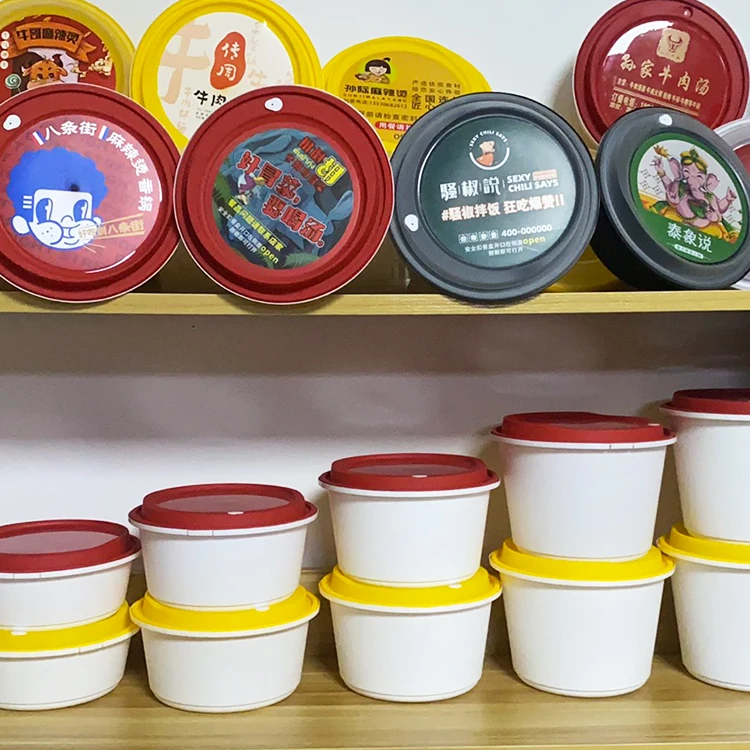 LOKYO microwave round pp plastic meal prep round soup bowls food packaging disposable plastic bowl