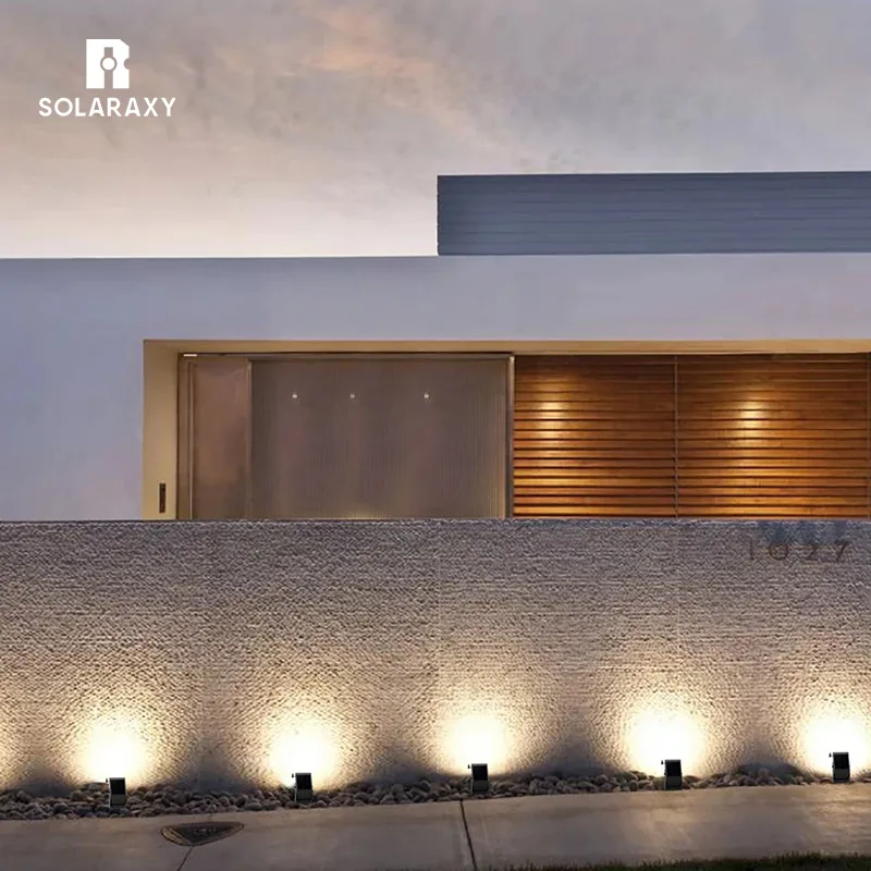 High quality waterproof commercial smart home outdoor landscape tree lights square garden solar led spot light