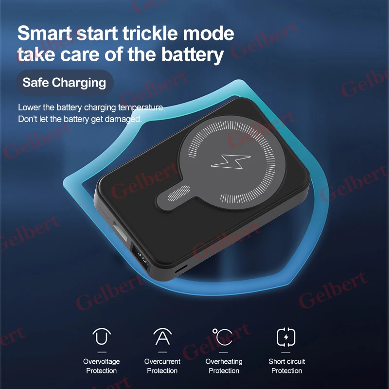 New Wireless Powerbank Fast Charging PD 20W Slim Power Bank Magnetic Portable Phone Battery Pack For iPhone 14 13 12 Laptop