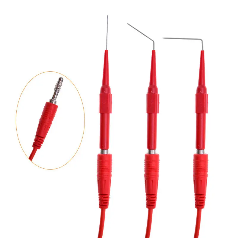 Тестовые выводы с вилкой типа «банан» на зажим «крокодил», 4 мм