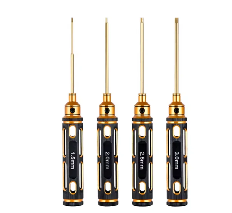 High Precision Hex Screwdriver 1.5mm 2mm 2.5mm 3mm Tool Kit  For  RC Helicopter Plane