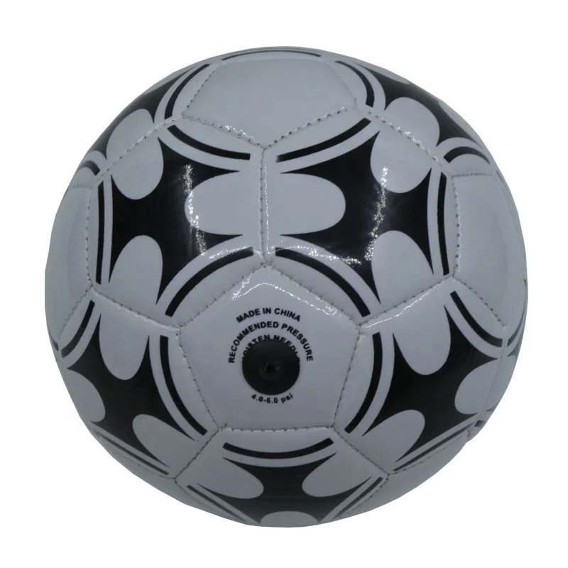 PVC white number 5 cheap soccer ball leather training football felt ball soccer ball