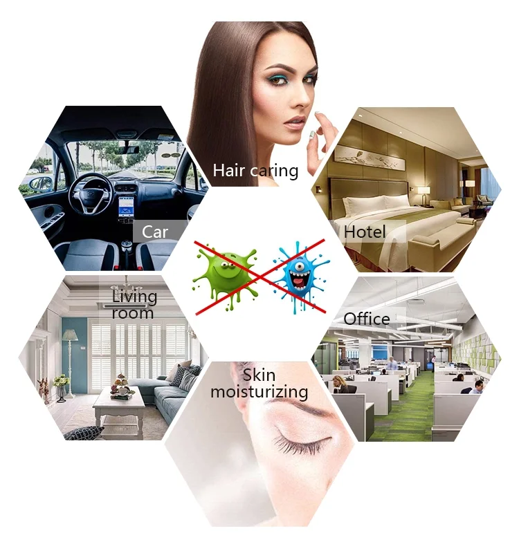 
Ultra Capacity Electric Portable Blu Ray Macro Spray Beauty Anion Blue Nano Steam Gun For Hair Heatment With Anti-skid Handle 