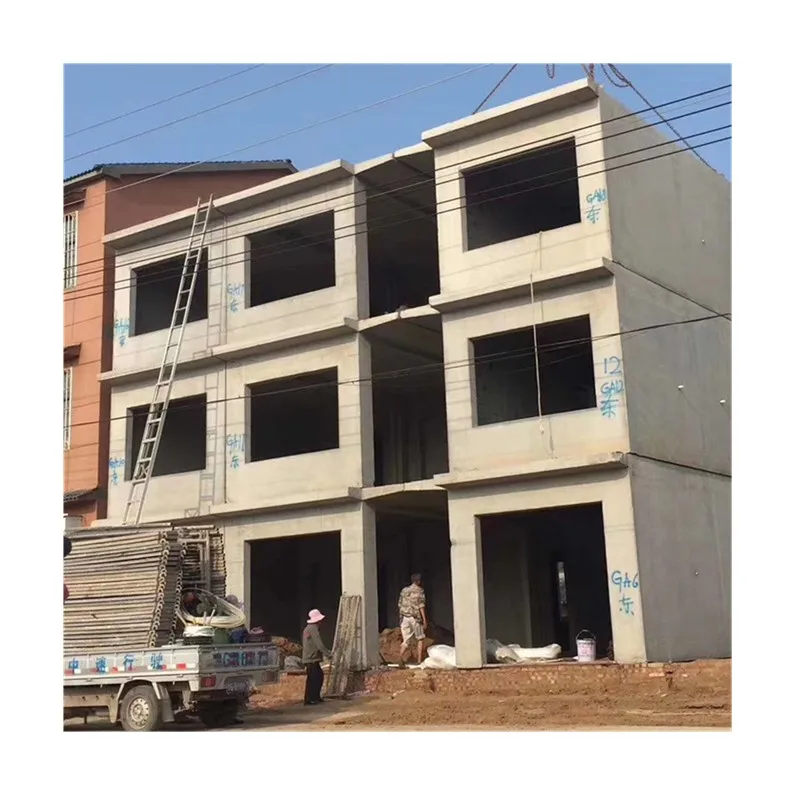 Concrete prefab house apartment villa making equipments from China plant
