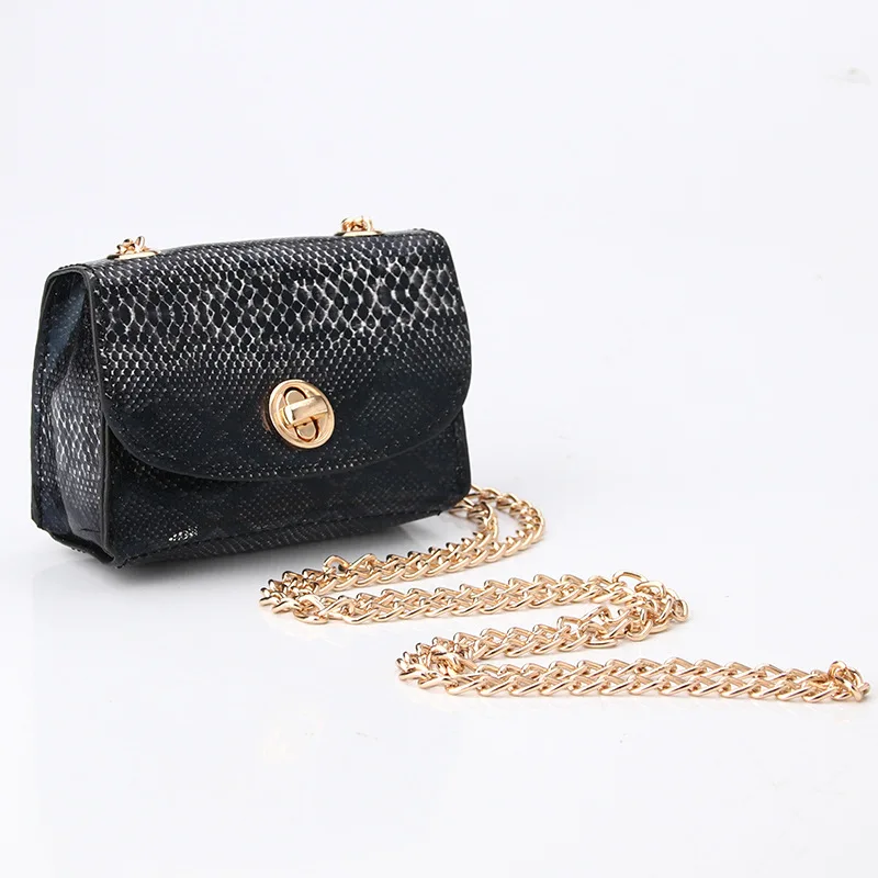 Stylish Mini Pouch Leopard Braided Chain Satchel Decorative Waist Bag Can Be Matched With Belt