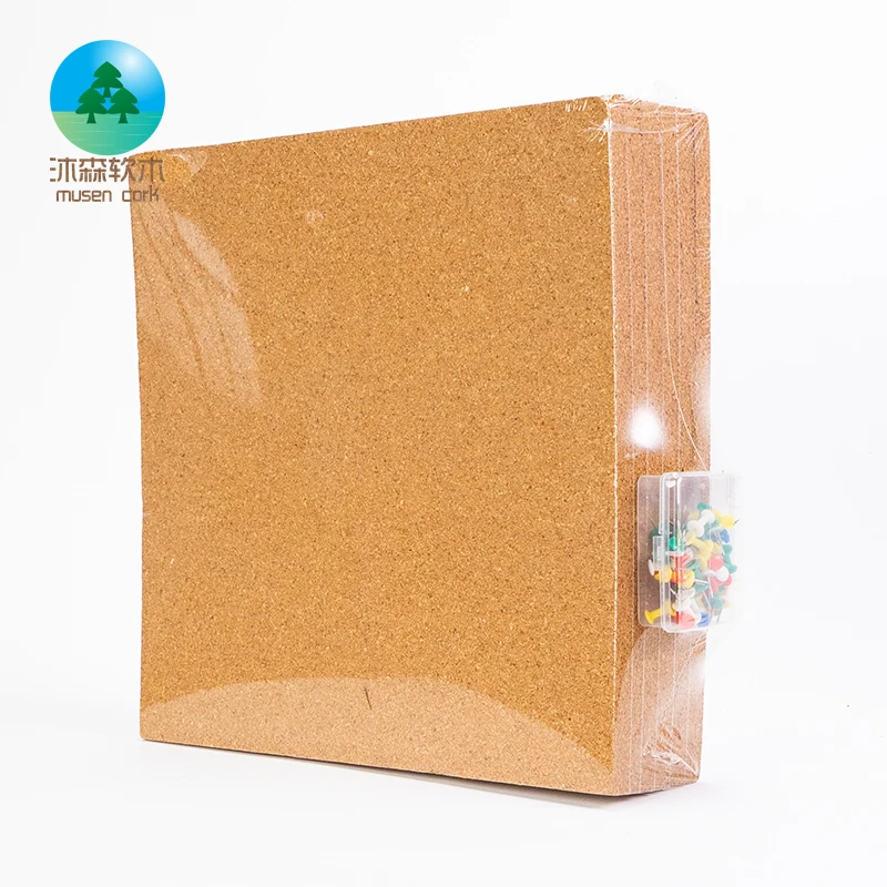 Factory Price 0.5 inch High quality Nature Cork Sheet Custom Pin Board Bulletin Memo Photo Cork Boards