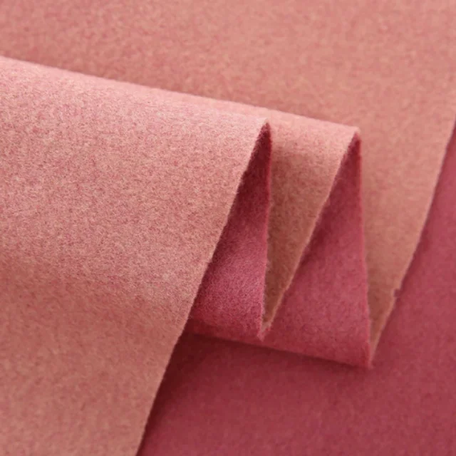 Tonky гарантированное качество Заводская поставка шерстяной войлок твидовая ткань вареные шерстяные куртки приятные на ощупь 100% шерстяная ткань