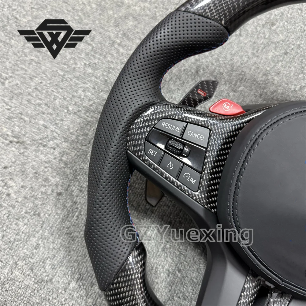 High Quality M Sport With Paddle Shifters Carbon Fiber steering Wheel Suitable For BMW 3 F30 F80 X2 Q22 Q82 Q20 Q80