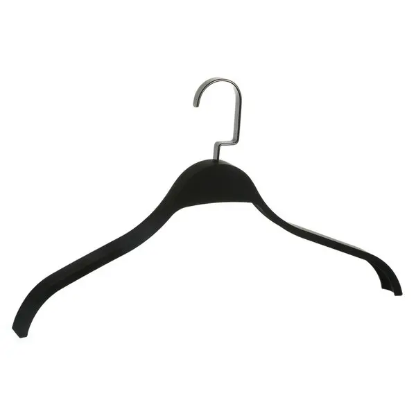 Wholesale Good Quality White Black Ultra Thin Heavy Duty Plastic Adults Clothes Trouser Coat Hangers