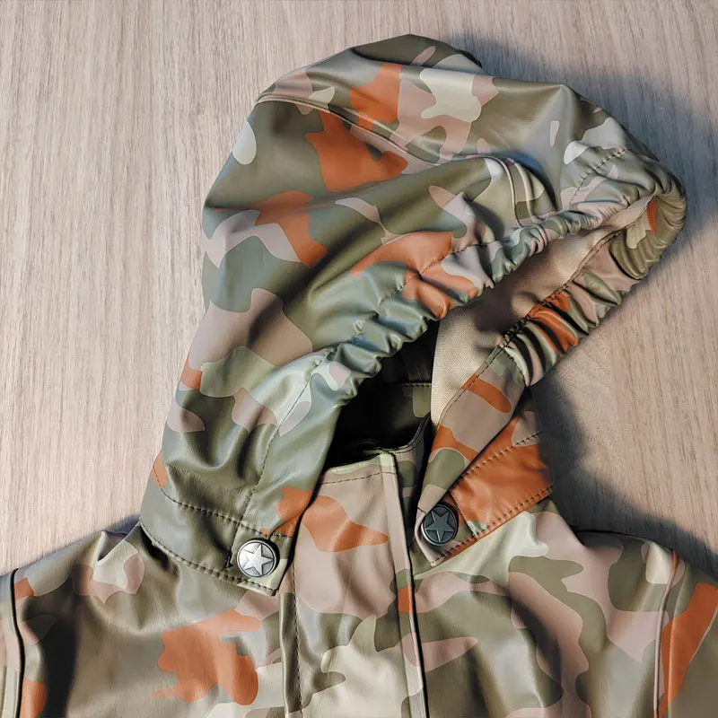 Custom Child 100% Polyester Waterproof Cute Printed Raincoat Kids Puddle Suit Baby Raincoat