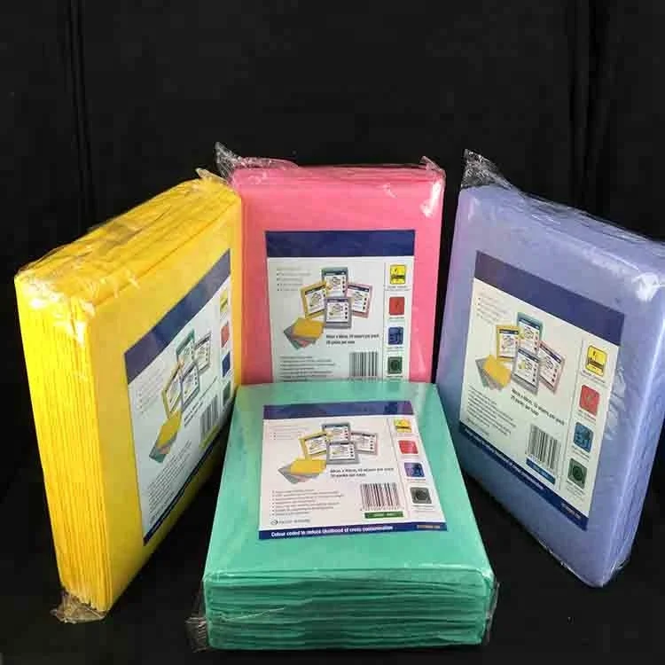 super absorbent Needle punched wiping rags , yellow pano dusting floor mop cleaning cloth ,multi purpose perforated wipes roll