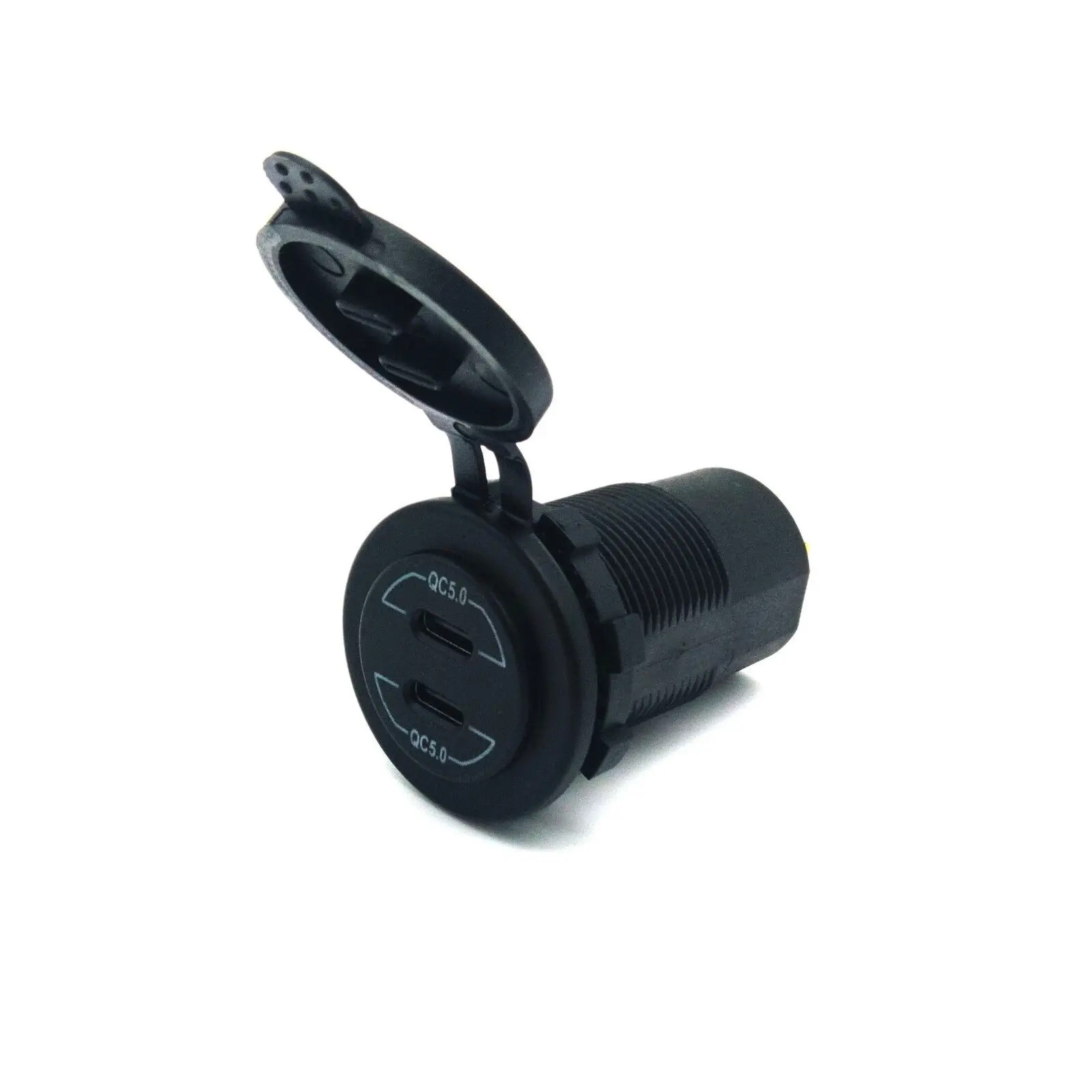 12V 24V Automotive Dual PD Port USB Charger Qc 5.0 phone I pad Car charger