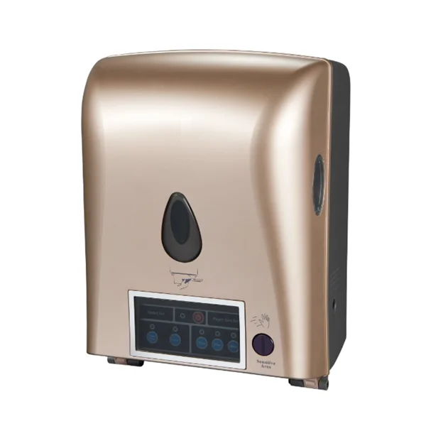 Wall mounted ABS plastic white black gold toilet automatic infrared sensor paper towel dispenser