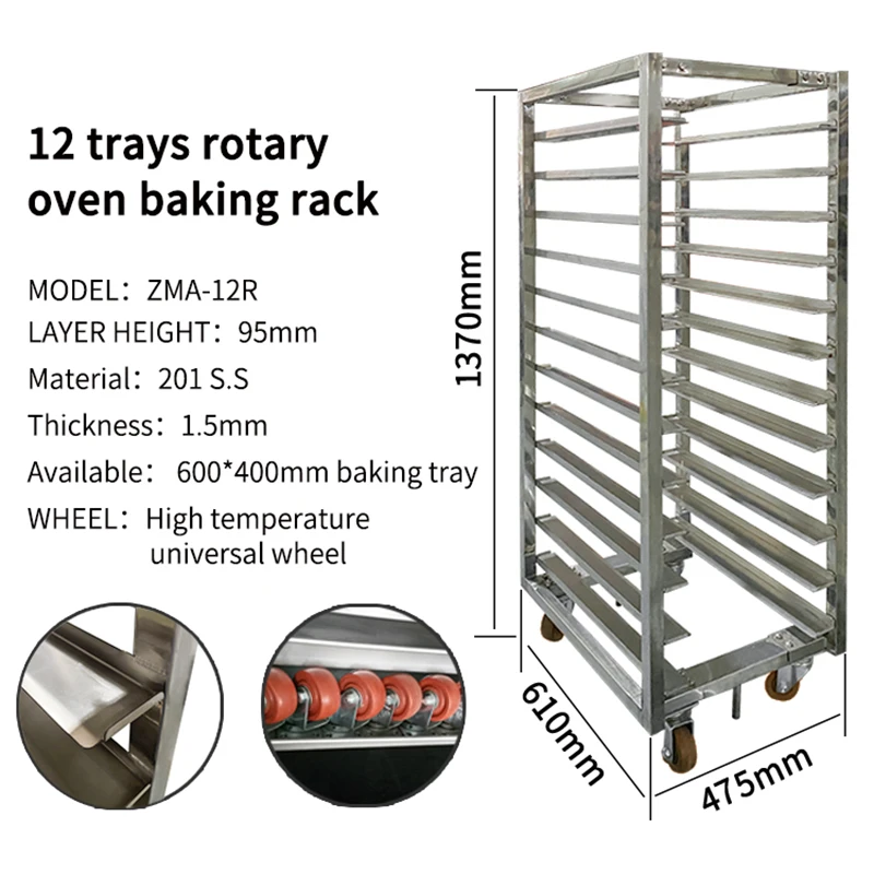 Good Quality Wholesale China Wholesale Rotary Oven 12 Trays Bakery Equipment Rotary Rack Oven For Restaurant