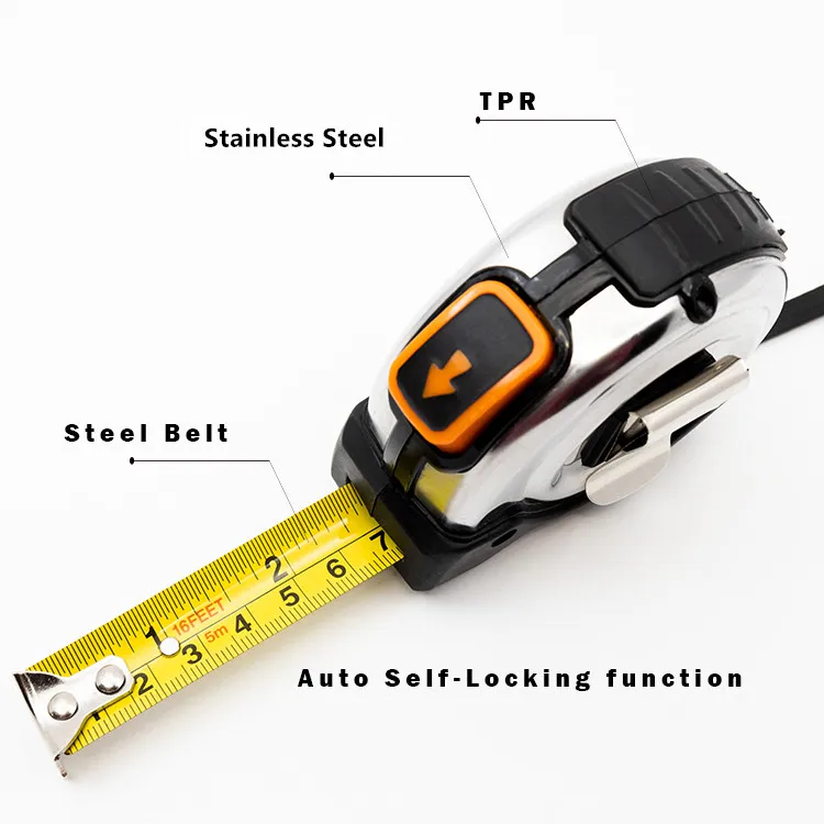 New High Quality Design Custom Retractable  Promotional Steel / Fiberglass Digital Measuring Tape